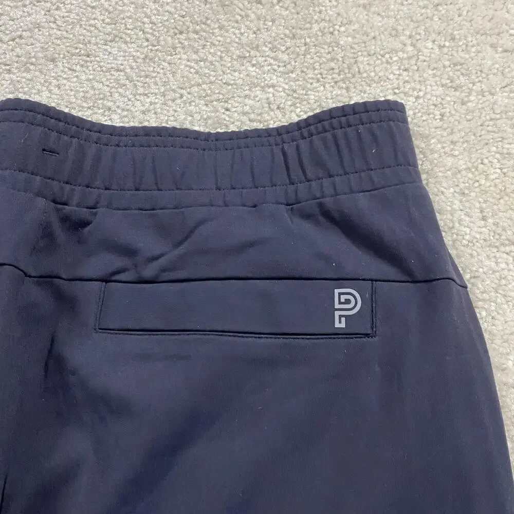 Public Rec Pants Mens 34x28 Navy Nylon Stretch Elastic Waist Travel Golf Tech